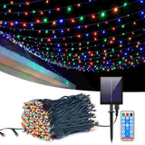 Luces Led Navidad con panel solar.