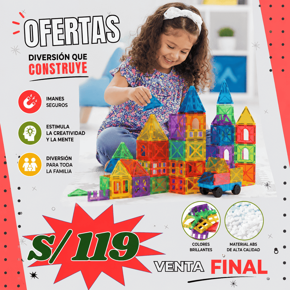 Bloques magneticos de construccion.