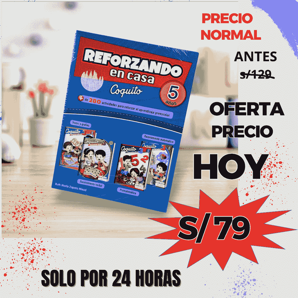 Pack reforzando en casa Coquito  5 años