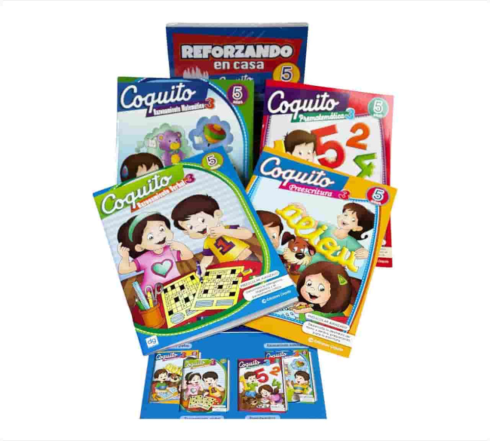 Pack reforzando en casa Coquito  5 años