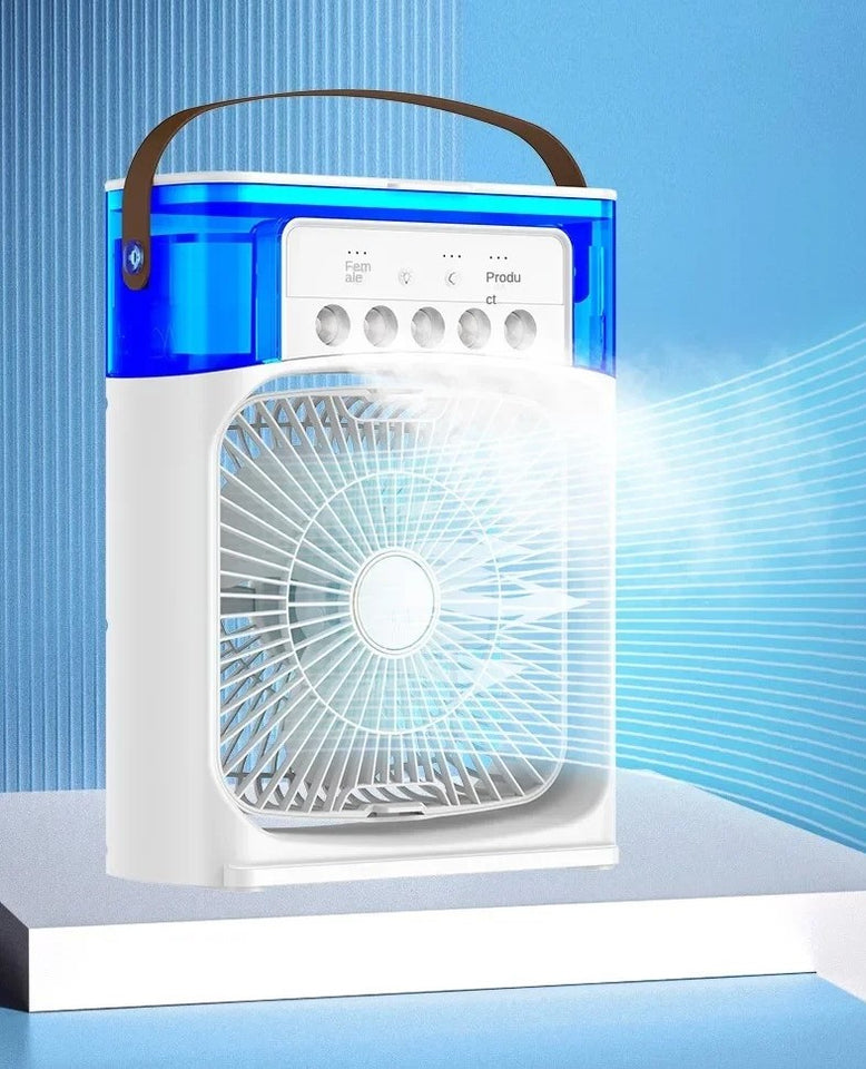 Ventilador portátil, con aire acondicionado