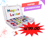 Juego de letras magneticas del alfabeto para niños.