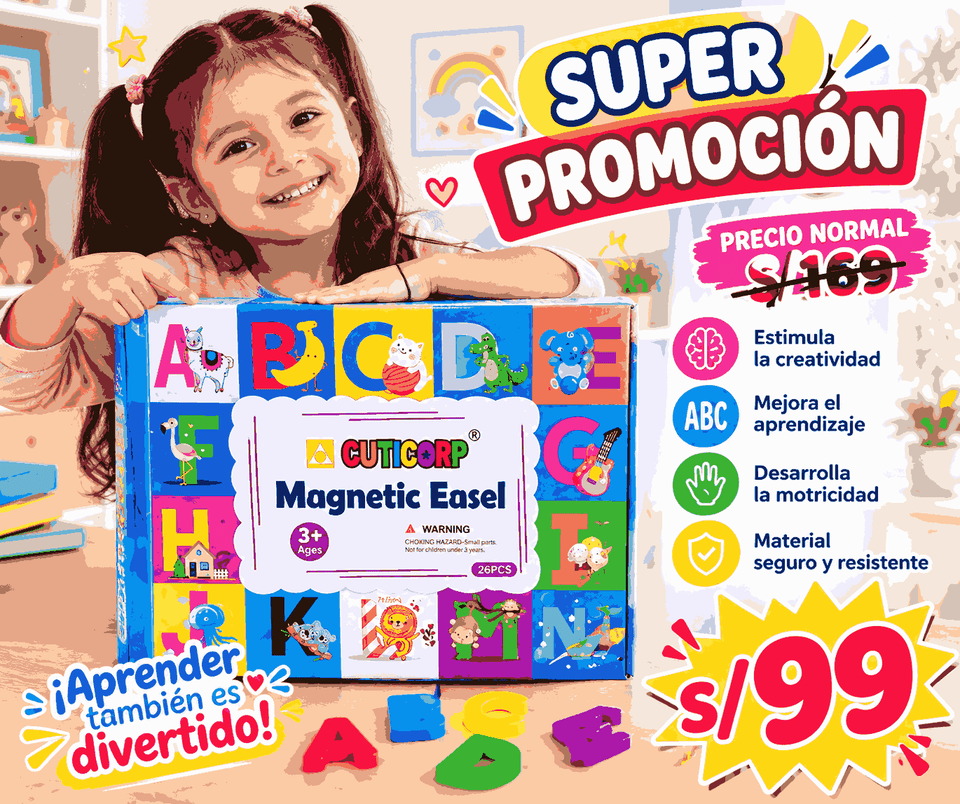 Pizarra Magnética ABC Grande de 259 letras